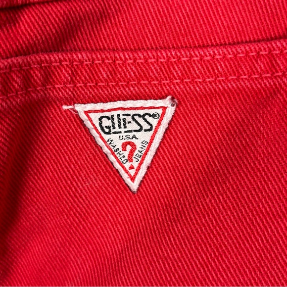 Vintage Guess by Marciano Denim High
Waist Skirt Red Size 26 - Picture 3 of 6